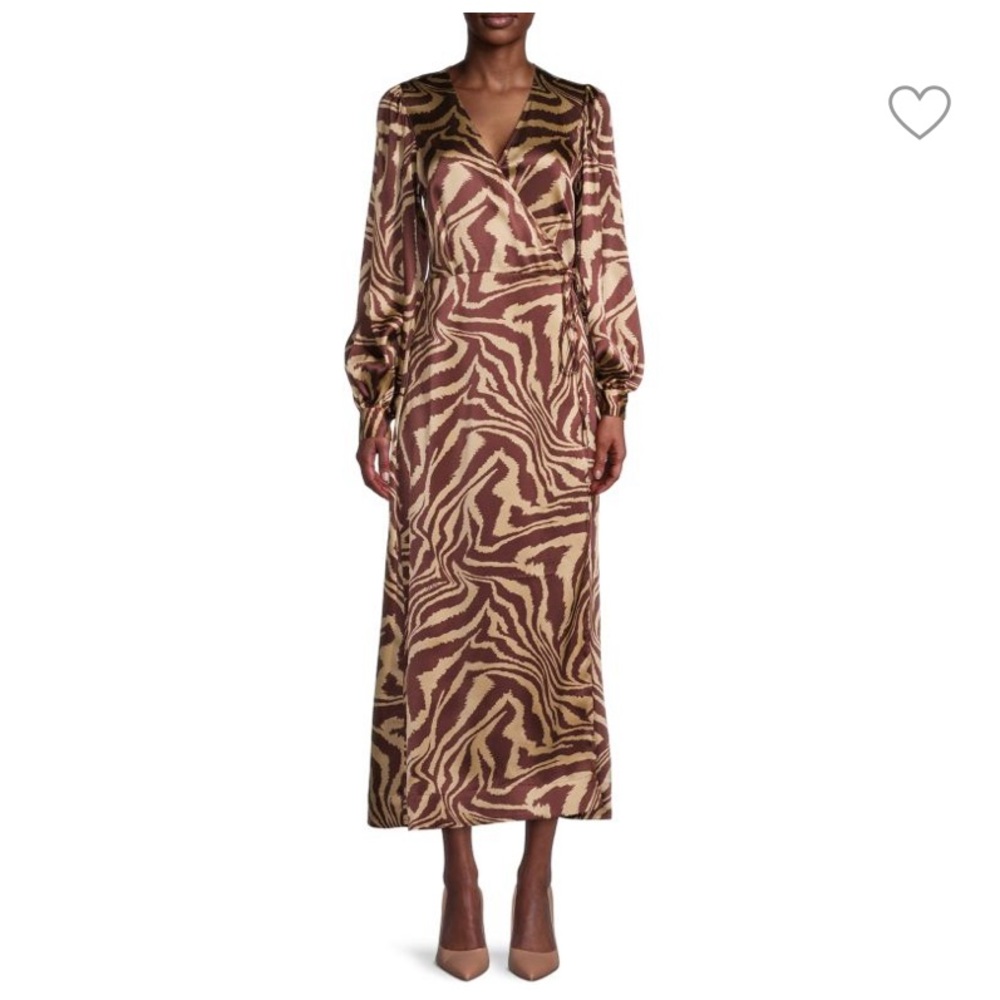 Ganni Silk Zebra Dress